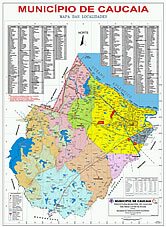 Mapa de bairros de Caucaia