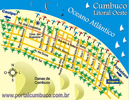Localiza&ccedil;&atilde;o da Casa para alugar em Cumbuco