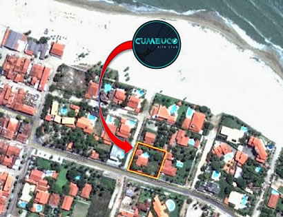mapa de localização de Cumbuco Kite Club