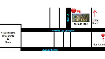 Map location Vila Coqueiros Village